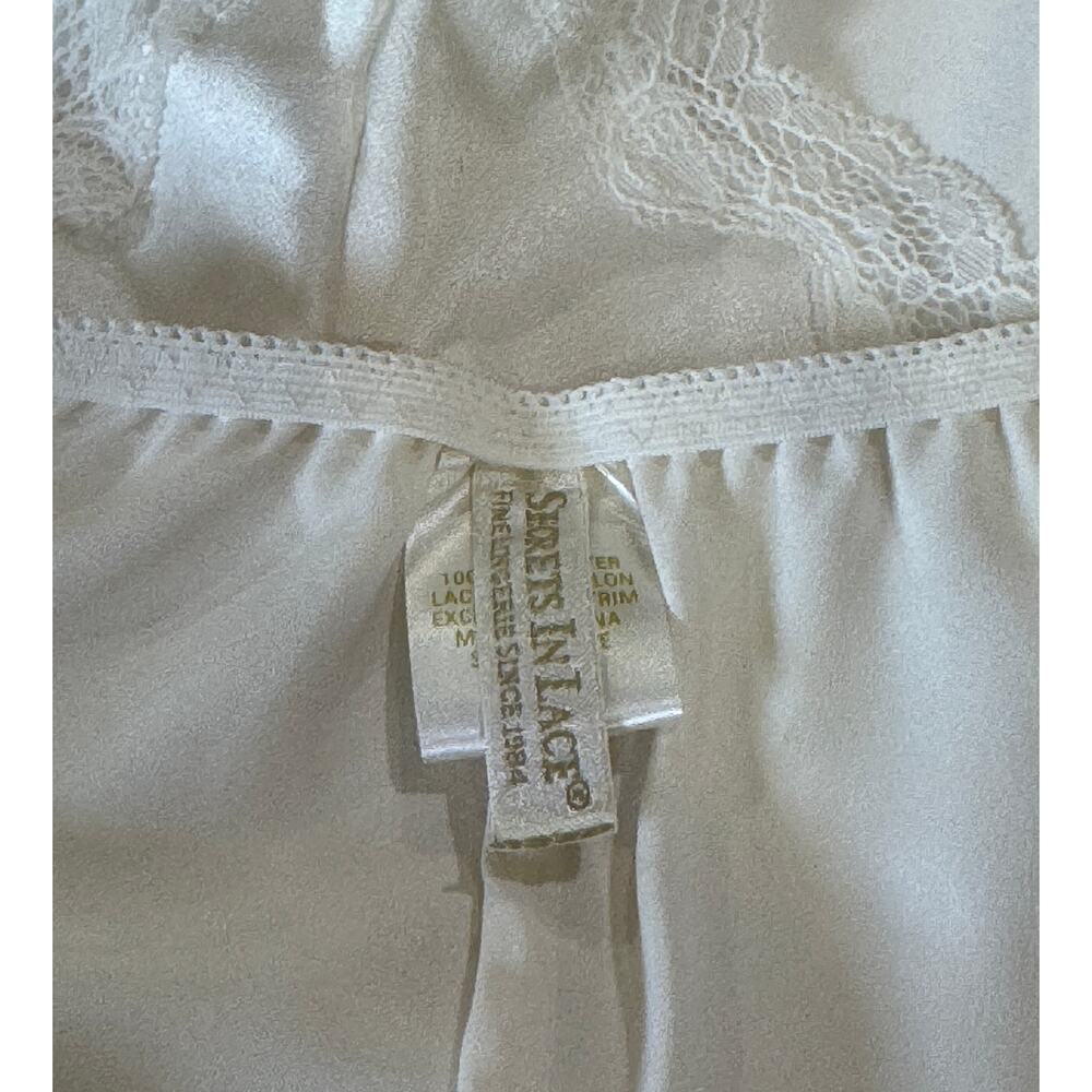ViNTaGe Secrets in Lace Shiny Satin Tap Panties Sleep Shorts Size XL - Picture 6 of 6